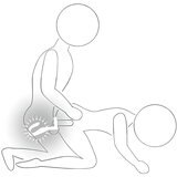 Rocks Off radio analni vibrator na baterije s prstenom za penis (crni) | shoptok.hr
