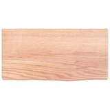  Zidna polica svjetlosmeđa 40 x 20 x 2 cm od obrađene hrastovine | shoptok.hr