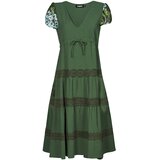 Desigual Dolge obleke VEST_GINGY Zelena | Shoptok.si