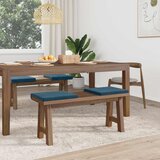  Jastučić za klupu 4 kom. Baršun Plava Dubina 35 cm | shoptok.hr
