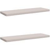  Jastučići za klupe - 2 dijela VUGHT 2 kom. 100% poliester - Bijela (melange) 150 x 50 cm 2 | shoptok.hr
