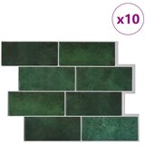  Subway pločica 10 pcs Tamnozelena 29 x 21 cm Poliuretan i PET | shoptok.hr
