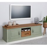 Støraa Svijetlo zelena TV komoda od masivnog bora 160x50 cm Selma – | shoptok.hr