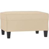 vidaXL Sedežna garnitura 3-delna z blazinami krem blago iz mikrovlaken | Shoptok.si