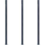  Stupovi za ogradu 3 kom tamnosivi 185 cm aluminijski | Eponuda.ba