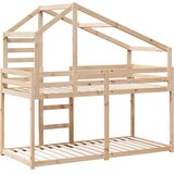 Krevet na kat s krovom 80 x 200 cm od masivne borovine | shoptok.hr