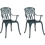  Vrtna stolica 2 pcs Zelena 53 x 51 x 88,5cm Aluminij | shoptok.hr