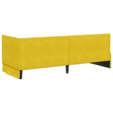  Kotna postelja z vzglavjem Rumena 80 x 200 cm Žamet | Shoptok.si