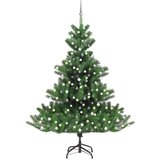 In umjetna božićna kavkaska jela led s kuglicama zelena 240 cm Cijene