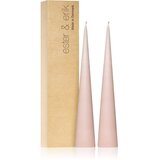 ester & erik cone candles soft rose (no. 52) ukrasna svijeća 2x25 cm | shoptok.hr