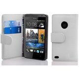Cadorabo Ohišje, združljivo z HTC Desire 300 v snežno bela - Zaščitni ovitek iz teksturiranega umetnega usnja in žep za kartice, (20551238) | Shoptok.si