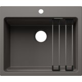 Blanco sudoper ETAGON 6 SILGRANIT pribor inox nosači, bez InFino pribora - VULKAN SIVA | shoptok.hr
