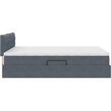  s od storage s uzglavljem Tamno siva 140 x 190 cm Baršun | shoptok.hr