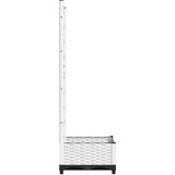  Vrtna sadilica s rešetkom bijela 40 x 40 x 121,5 cm PP | shoptok.hr