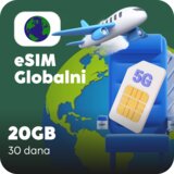 Ananas eSIM Globalna eSIM kartica - 20GB prepaid mobilnih podataka za 30 dana Cene