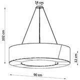  Lestenec SATURNO SLIM 90 črn, (21348322) | Shoptok.si