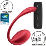 Satisfyer Shiny Petal - radijsko vibrirajoče jajce (rdeče) | Shoptok.si