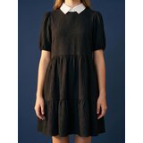 Sinsay Jednobojna midi haljina s volanima | shoptok.hr
