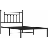  Metalni okvir za krevet s uzglavljem crni 100x190 cm | Eponuda.ba
