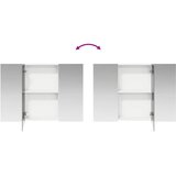  Kupaonski ormar s ogledalom Bijelo 100 x 14,5 x 70 cm | shoptok.hr