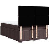  Krevet s oprugama i madracem tamnosmeđi 160x200 cm tkanina | shoptok.hr
