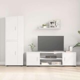 vidaXL 4-delni komplet TV omar Bela Konstruiran les | Shoptok.si