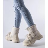 Gemre Beige insulated snow boots Aubine | ePonuda.com