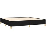  Krevet s oprugama i madracem crni 200x200 cm od tkanine | shoptok.hr