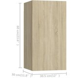  6-dijelni set TV ormarića boja hrasta sonome od iverice | shoptok.hr