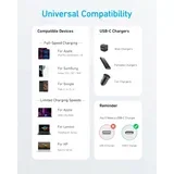 322 USB tip-C na USB tip-C kabl M/M 1.8m, 60W, pleteni, crni