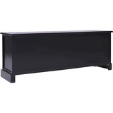 TV ormarić crni 108 x 30 x 40 cm od masivnog drva paulovnije | Eponuda.ba