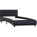  Posteljni okvir LED črno umetno usnje 100x200 cm | Shoptok.si