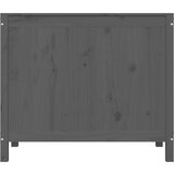 vidaXL Kutija za rublje siva 88,5 x 44 x 76 cm od masivne borovine Cijene