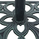 vidaXL stojalo za senčnik zeleno 12 kg 49 cm lito železo | Shoptok.si
