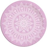 Procos mandala ljubičasto-bijeli set papirnatih tanjura 8 komada, 23 cm Cijene