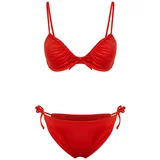 Trendyol Bikini Set - Red - Plain