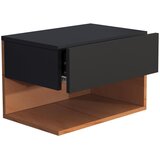 MID.YOU Nočna Omarica Usal Xl 45, Hrast, Črna | Shoptok.si