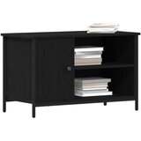 TV omarica Črna Oreh 80x40x50 cm Izdelano iz lesa in Jekla, (22012307) | Shoptok.si
