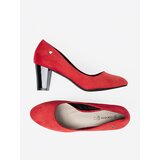 GOODIN Red suede heeled pumps | shoptok.hr