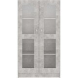  Vitrina siva boja betona 82,5 x 30,5 x 150 cm konstruirano drvo | Eponuda.ba