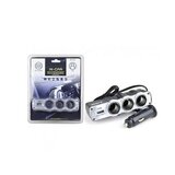  razdelnik (adapter) za upaljac sa tri izlaza + usb WF-0120 crna | ePonuda.com