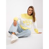 FANCY Sweatshirt-FA-BL-7699.04P-white-yellow | Shoptok.si