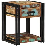 vidaXL Nočne omarice Komplet 2 Večbarvno Trden predelan les, Železo | Shoptok.si
