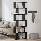 vidaXL knjižni kabinet črn hrast 70x24x193.5 cm inženirski les | Shoptok.si