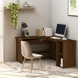 vidaXL Kutni radni stol boja hrasta 120x140x75 cm konstruirano drvo Cijene