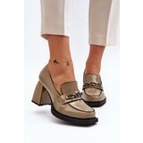 Kesi Pumps with massive heels, green Terimene Cene