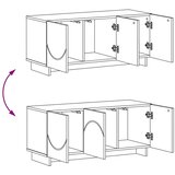  TV stalak 90 x 34 5 x 40 cm Crna Konstruirano drvo - Crna 90 x 34 5 x 40 cm | shoptok.hr