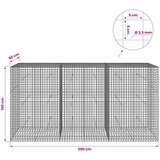  Gabion s žicom debljine 3,5 mm i mrežom 5x5 cm 300x50x150 cm | shoptok.hr