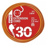Emos Produžni kabl pvc narandžasti 1 šuko utičnica 30m p01230r ( 3634 ) | ePonuda.com