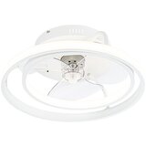 QAZQA Stropni ventilator bel vklj.LED z daljinskim upravljalnikom - Kees | Shoptok.si